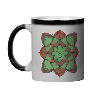Nome do produto Caneca Mágica Mandala Signo de Touro - 