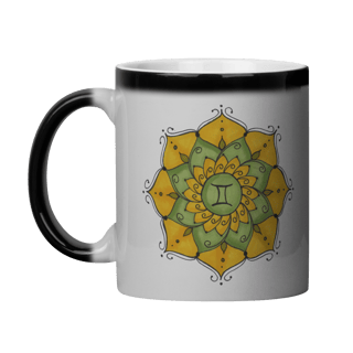 Caneca Mágica Mandala Signo de Gêmeos - 