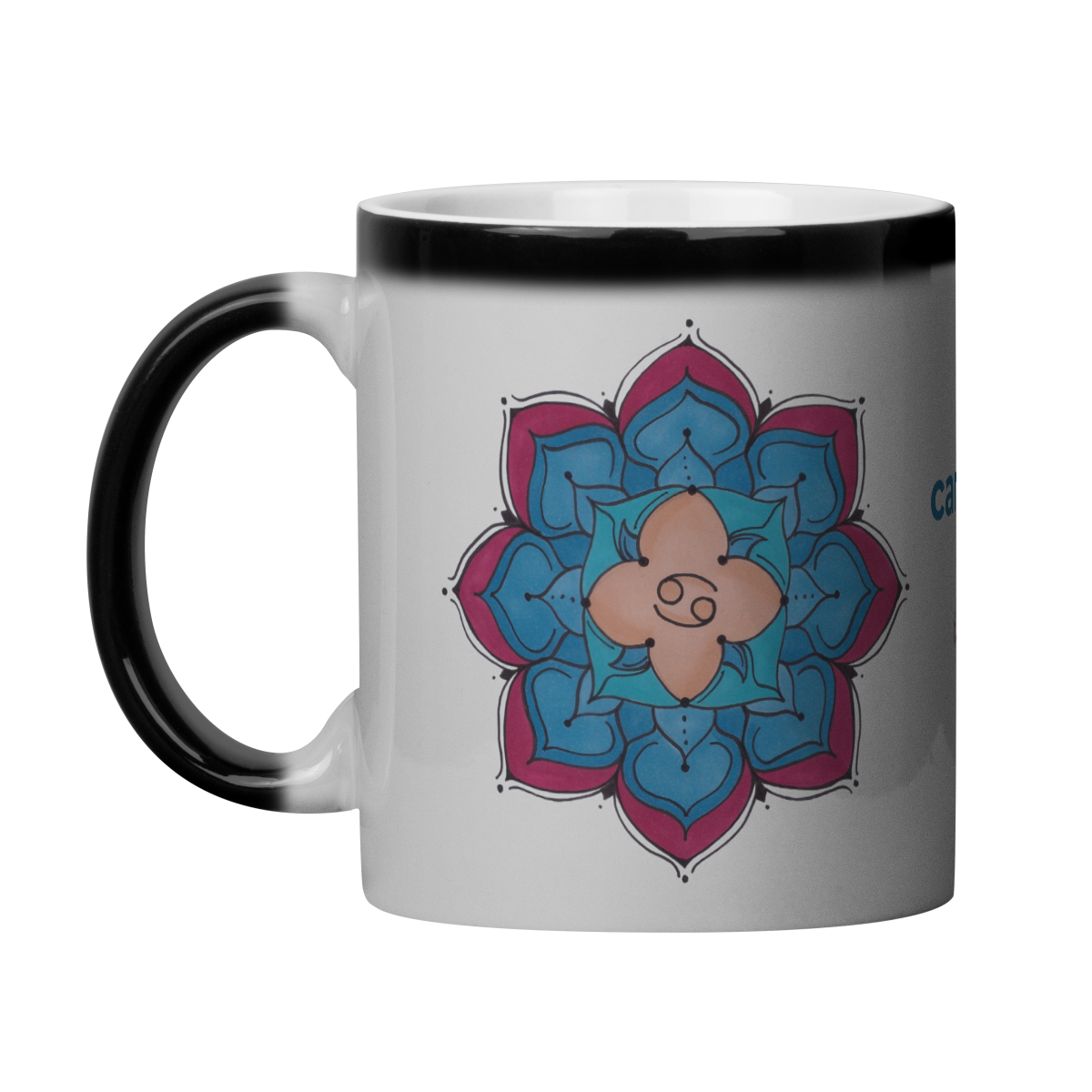 Nome do produto: Caneca Mágica Mandala Signo de Câncer - \