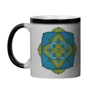 Caneca Mágica Mandala Signo de Virgem - 