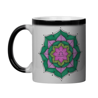 Caneca Mágica Mandala Signo de Libra - 