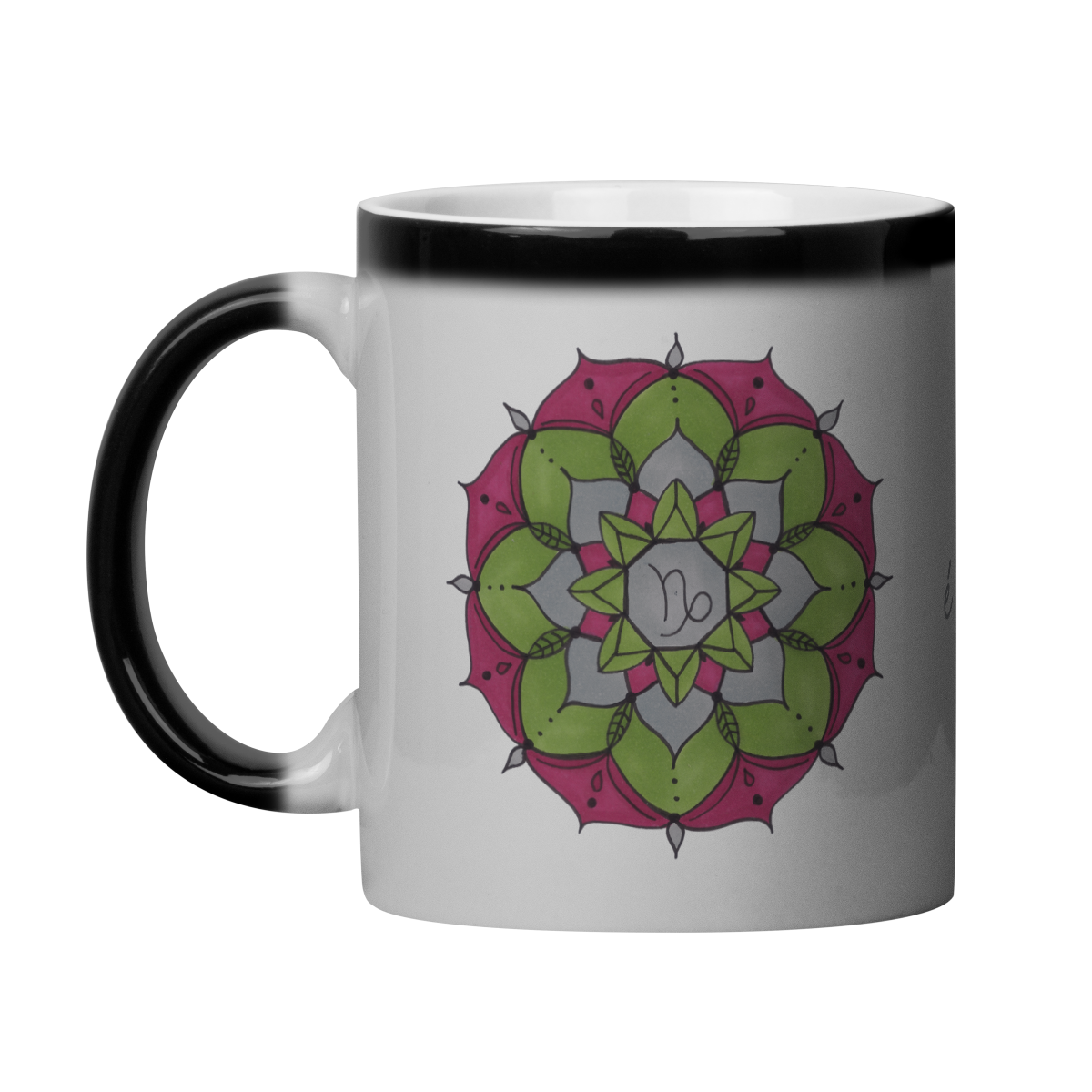 Nome do produto: Caneca Mágica Mandala Signo de Capricórnio - \