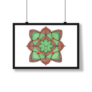 Pôster Mandala Signo de Touro - Paisagem