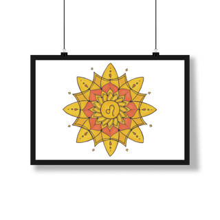 Pôster Mandala Signo de Leão - Paisagem