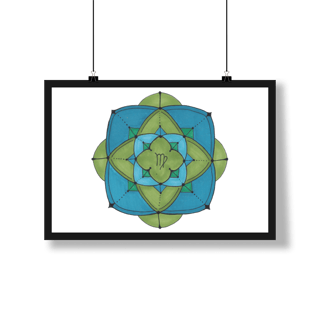 Nome do produto Pôster Mandala Signo de Virgem - Paisagem