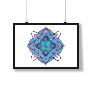 Pôster Mandala Signo de Escorpião - Paisagem