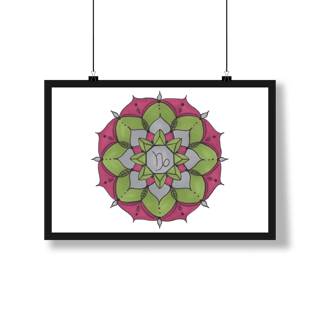 Pôster Mandala Signo de Capricórnio - Paisagem