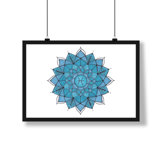 Nome do produto Pôster Mandala Signo de Peixes - Paisagem