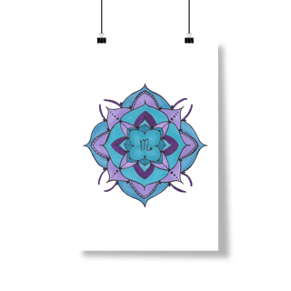 Nome do produto Pôster Mandala Signo de Escorpião - Retrato