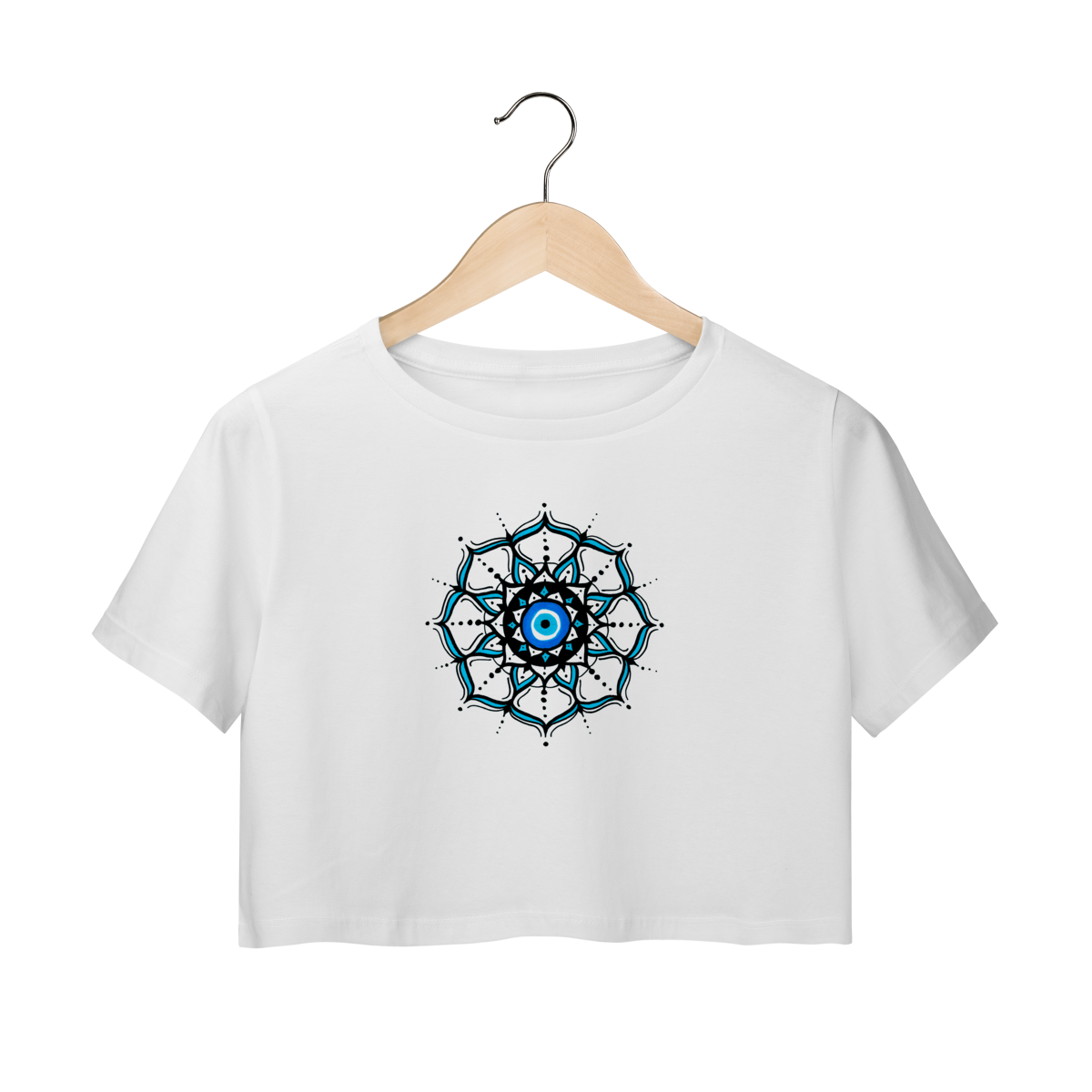 Nome do produto: Camiseta Cropped Olho Grego – \