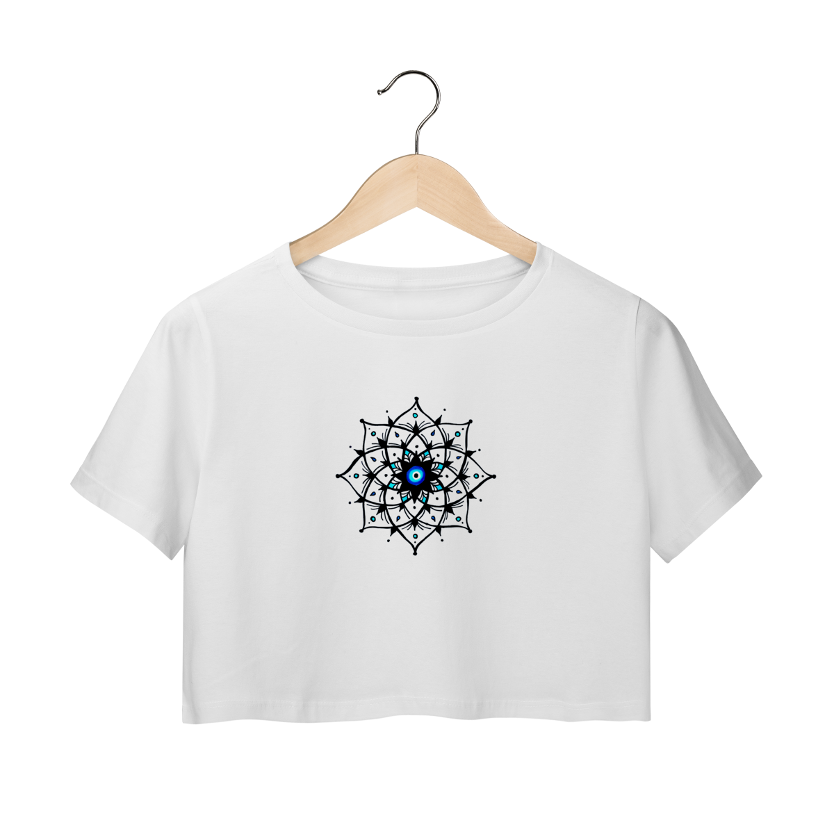 Nome do produto: Camiseta Cropped Olho Grego – \