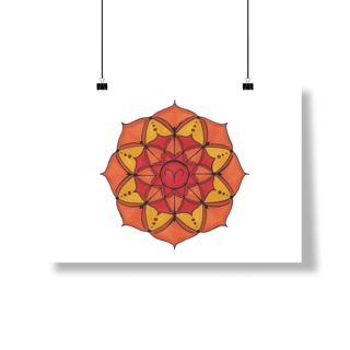 Nome do produto Pôster Mandala Signo de Áries - Paisagem