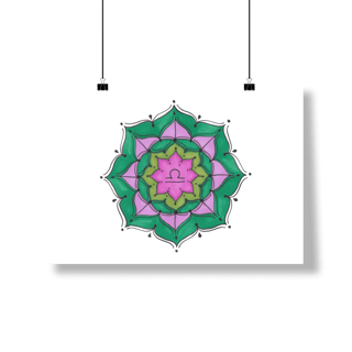 Nome do produto Pôster Mandala Signo de Libra - Paisagem