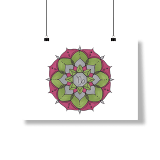 Nome do produto Pôster Mandala Signo de Capricórnio - Paisagem