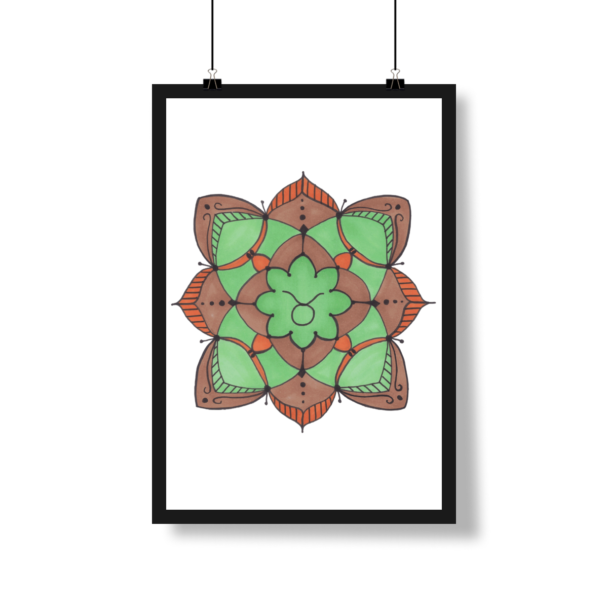 Nome do produto: Pôster Mandala Signo de Touro - Retrato