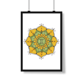 Nome do produto Pôster Mandala Signo de Gêmeos - Retrato