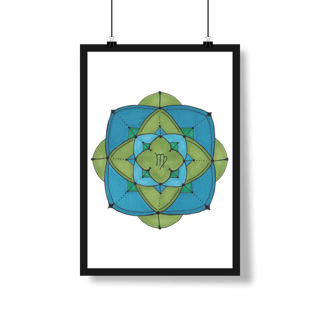 Pôster Mandala Signo de Virgem - Retrato