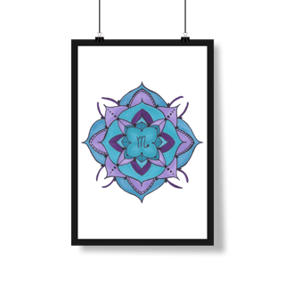 Pôster Mandala Signo de Escorpião - Retrato