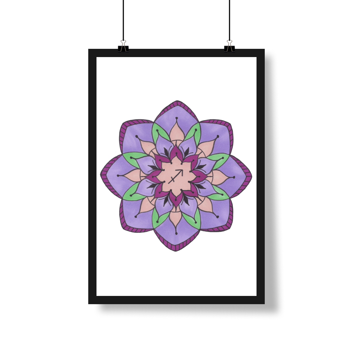 Nome do produto: Pôster Mandala Signo de Sagitário - Retrato