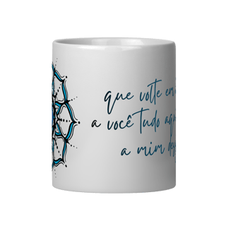 Nome do produto Caneca Mandala Olho Grego – Círculo de Harmonia – Que volte em dobro a você tudo que a mim deseja