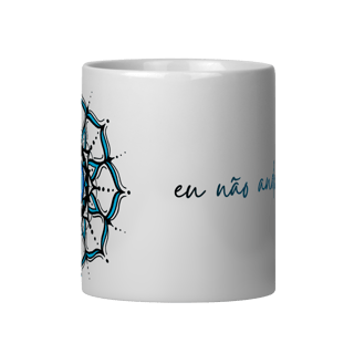 Nome do produto Caneca Mandala Olho Grego – Círculo de Harmonia – Eu não ando só