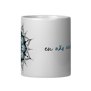 Nome do produto Caneca Mandala Olho Grego – Guardião Azul – Eu não ando só