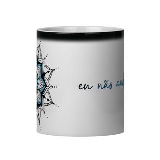 Nome do produto Caneca Mágica Mandala Olho Grego – Guardião Azul – Eu não ando só