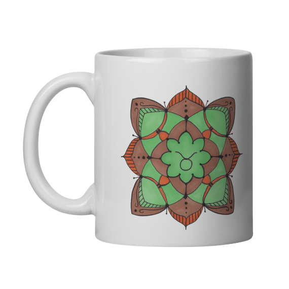 Caneca Mandala Signo de Touro - 