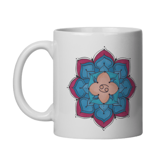 Nome do produto Caneca Mandala Signo de Câncer - 