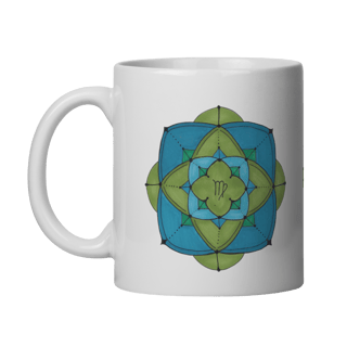 Nome do produto Caneca Mandala Signo de Virgem - 