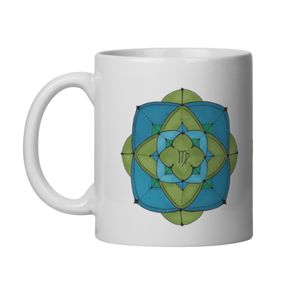 Caneca Mandala Signo de Virgem - 