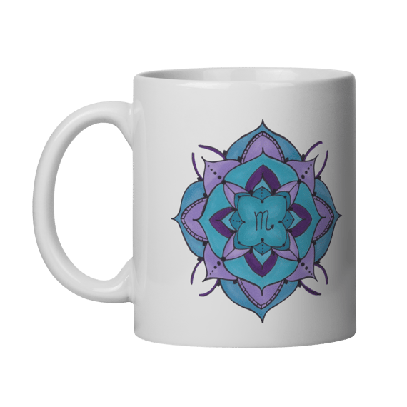 Caneca Mandala Signo de Escorpião - 