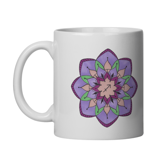 Caneca Mandala Signo de Sagitário - 