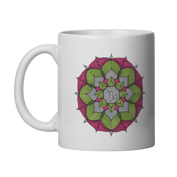 Caneca Mandala Signo de Capricórnio - 