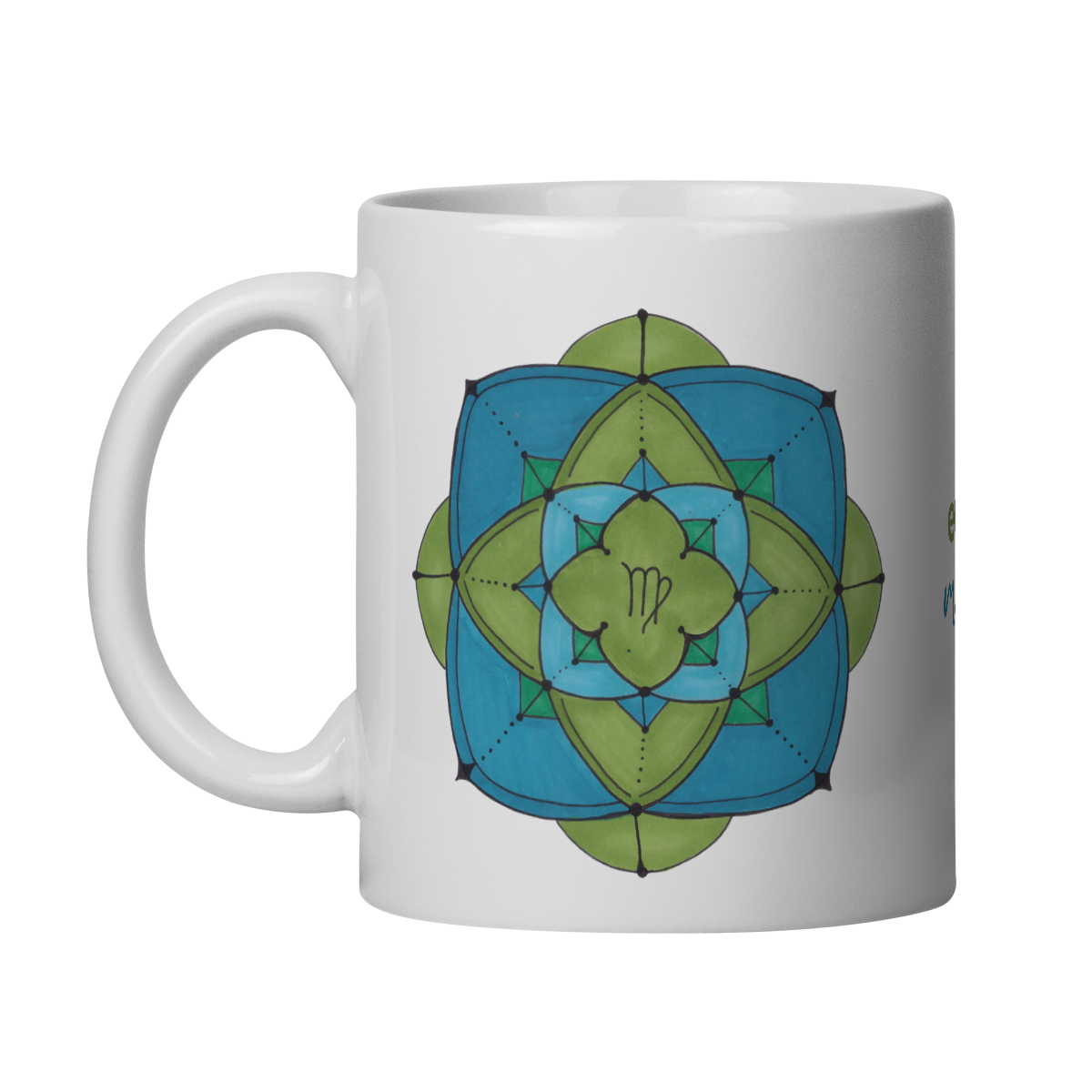 Nome do produto: Caneca Mandala Signo de Virgem - \