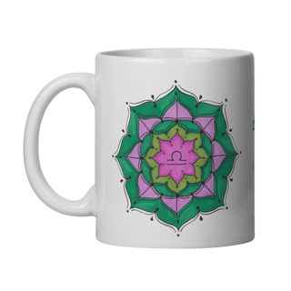 Nome do produto Caneca Mandala Signo de Libra - 