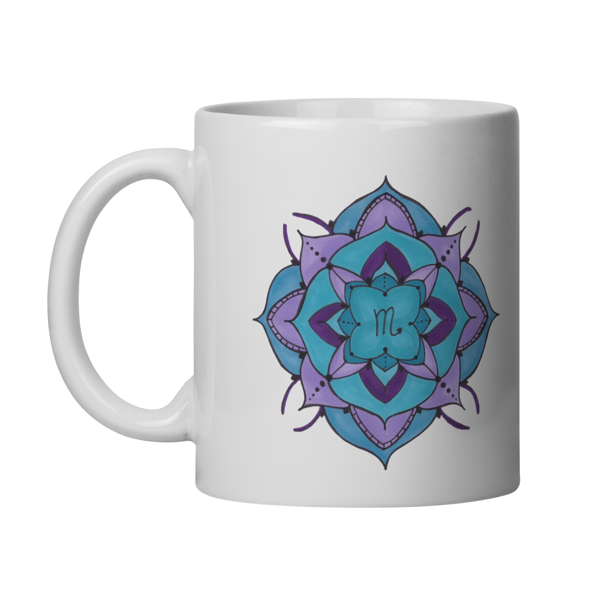 Nome do produto: Caneca Mandala Signo de Escorpião - \