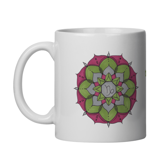 Caneca Mandala Signo de Capricórnio - 
