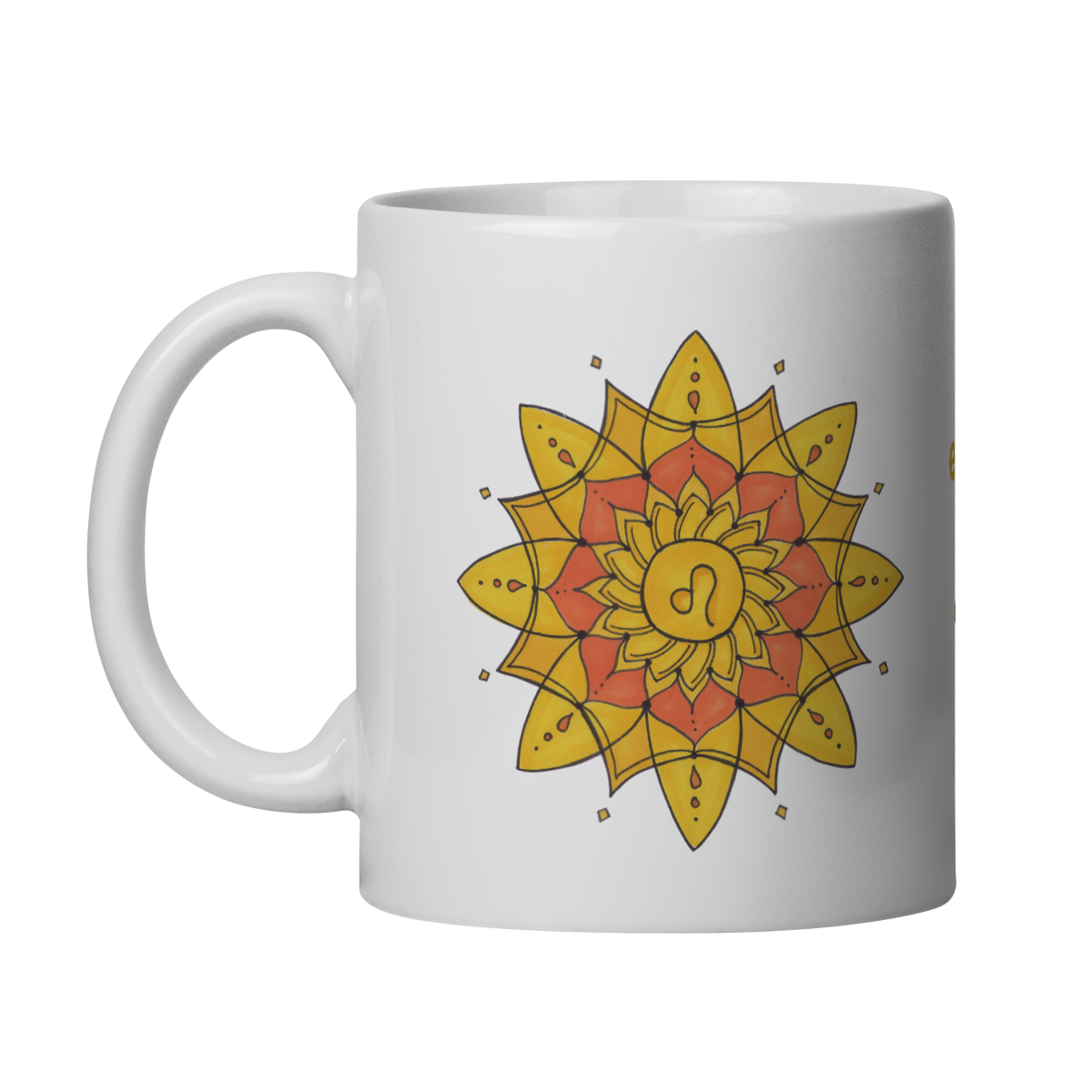 Nome do produto: Caneca Mandala Signo de Leão - \