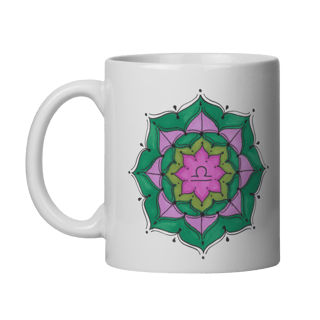 Nome do produto Caneca Mandala Signo de Libra - 