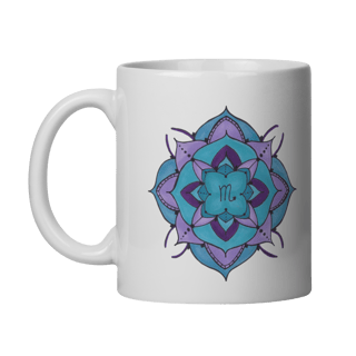 Nome do produto Caneca Mandala Signo de Escorpião - 