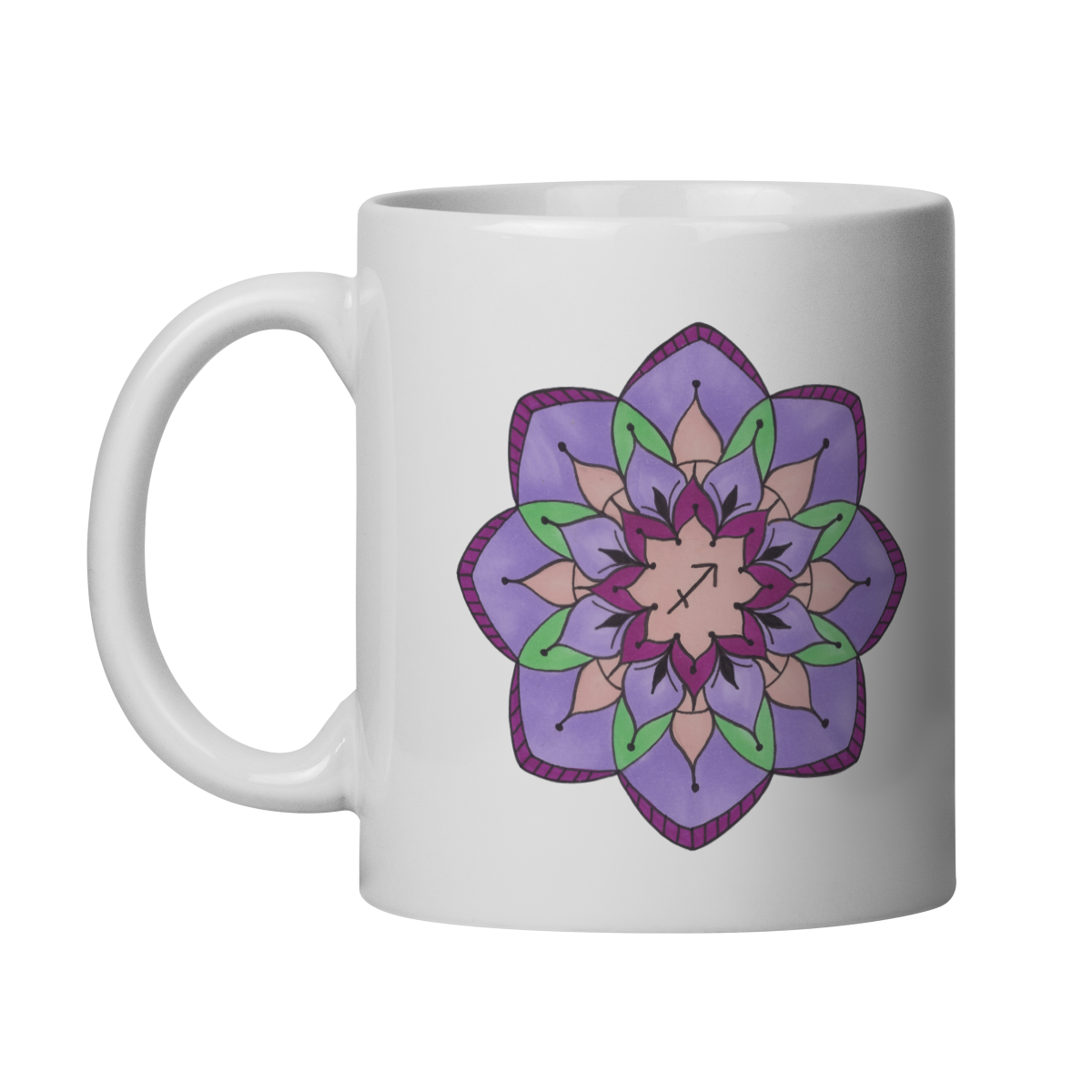 Nome do produto: Caneca Mandala Signo de Sagitário - \
