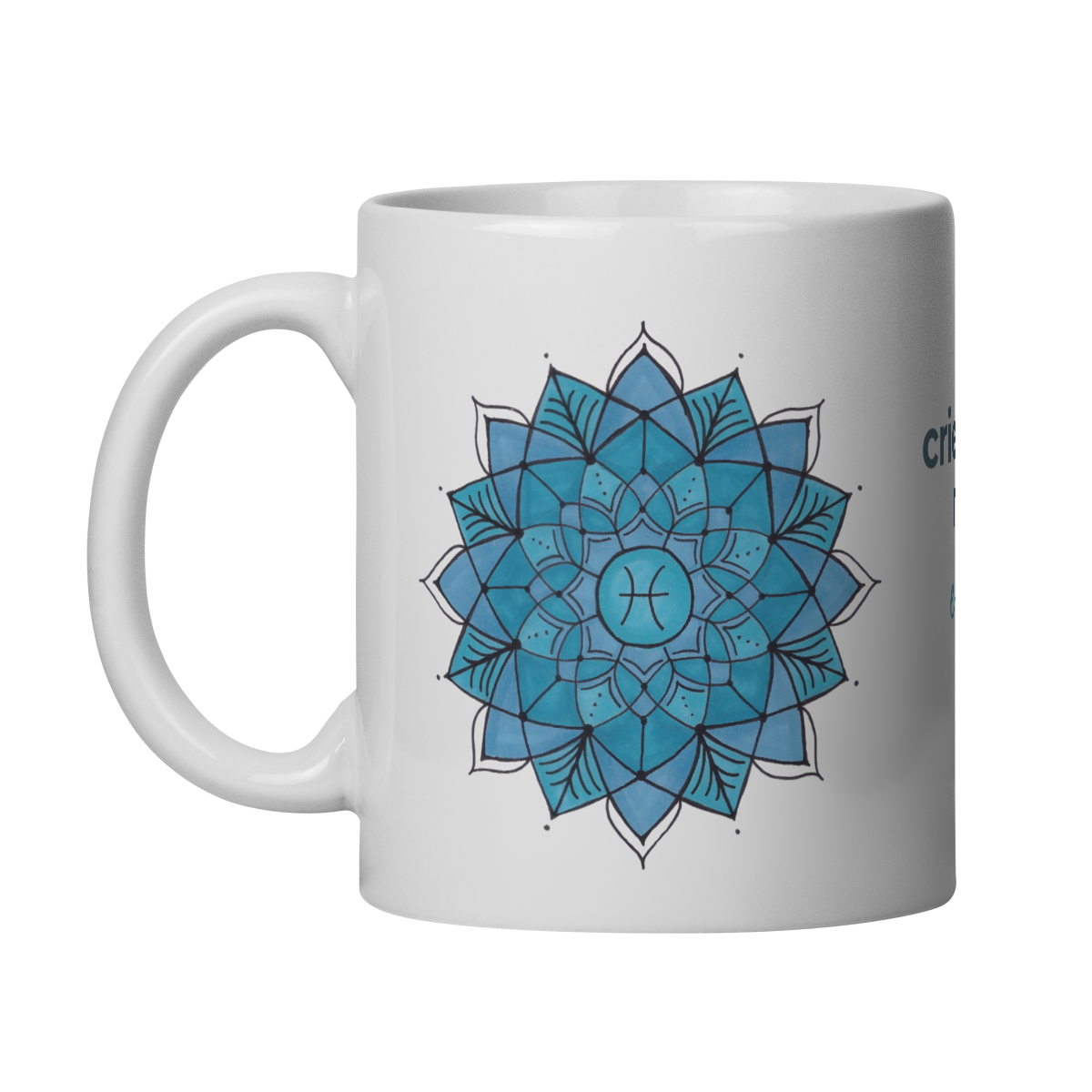 Nome do produto: Caneca Mandala Signo de Peixes - \