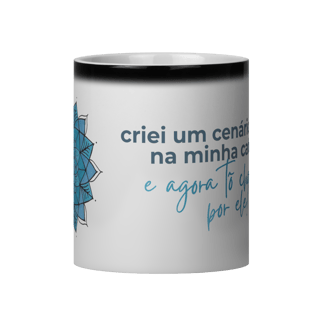 Nome do produto Caneca Mágica Mandala Signo de Peixes - 