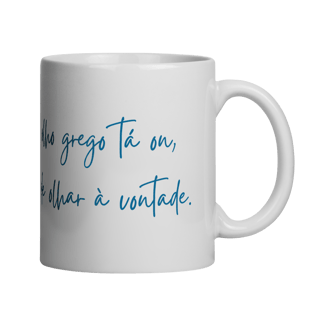 Nome do produto Caneca Mandala Olho Grego – Escudo da Intuição – O olho grego tá on, pode olhar à vontade