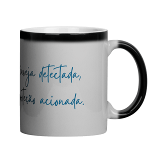 Nome do produto Caneca Mágica Mandala Olho Grego – Escudo da Intuição – Inveja detectada, proteção acionada
