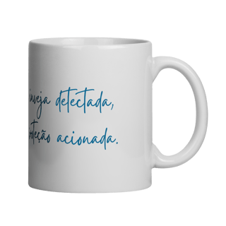 Nome do produto Caneca Mandala Olho Grego – Guardião Azul – Inveja detectada, proteção acionada