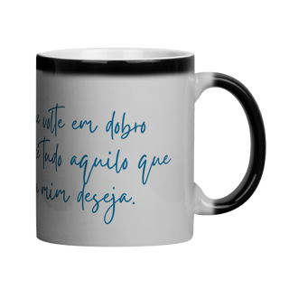 Nome do produto Caneca Mágica Mandala Olho Grego – Guardião Azul – Que volte em dobro a você tudo que a mim deseja