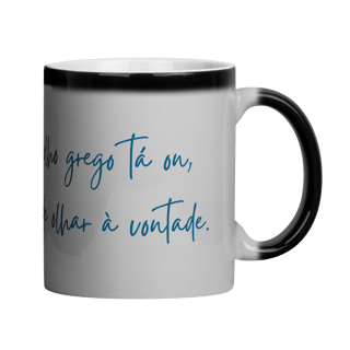 Nome do produto Caneca Mágica Mandala Olho Grego – Guardião Azul – O olho grego tá on, pode olhar à vontade