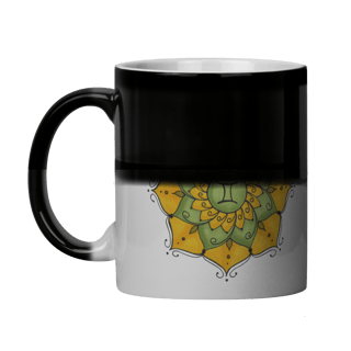 Nome do produto Caneca Mágica Mandala Signo de Gêmeos - 